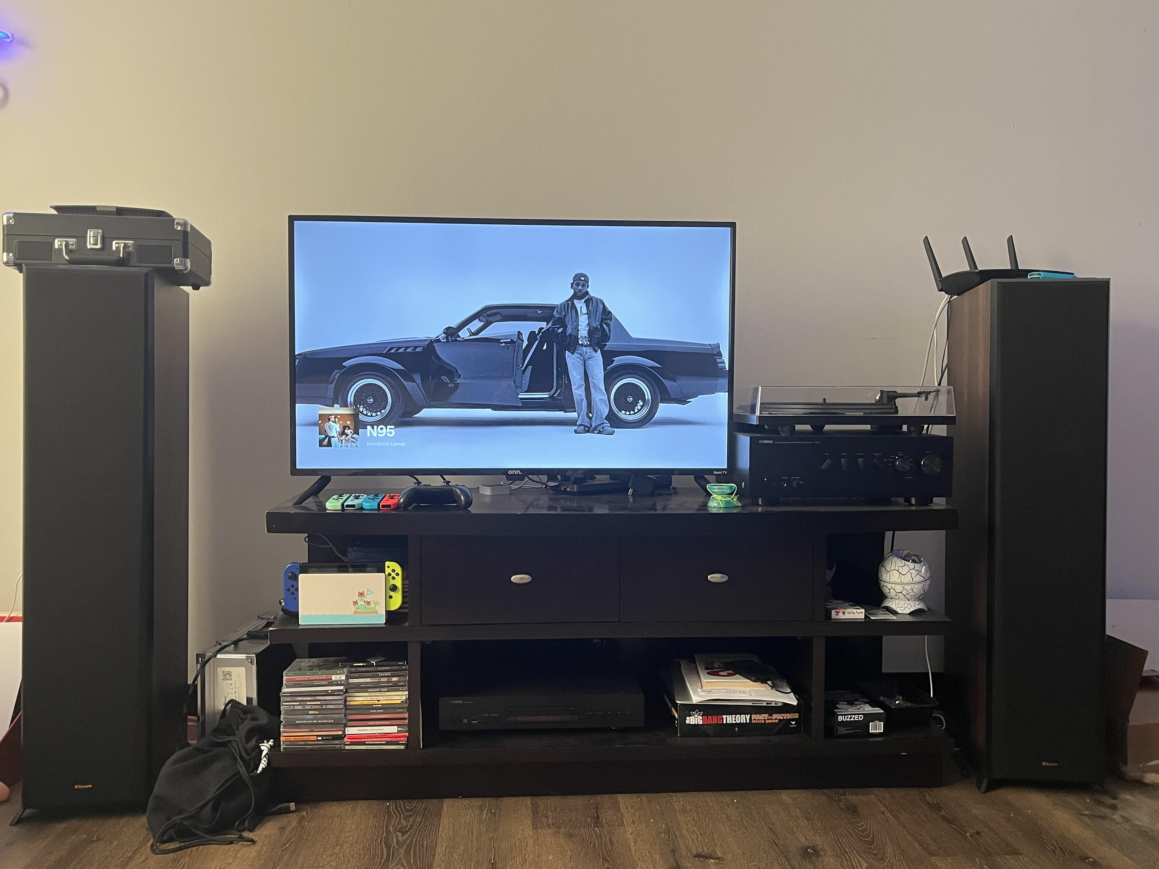 This is a picture of my current speaker setup.